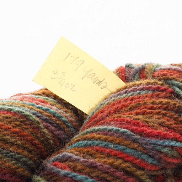 Hand Dyed Blue Face Leicester Wool Cool Water DK Yarn Multi Colored 179 Yds - Picture 3 of 4